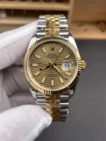 Rolex Datejust M126333 41MM ETA3235 72 Hours Power Fluted Dial Jubilee 1:1 Mirror Replica Yellow Gold 904L Steel - Image 3