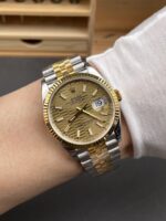 Rolex Datejust M126333 41MM ETA3235 72 Hours Power Fluted Dial Jubilee 1:1 Mirror Replica Yellow Gold 904L Steel - Image 11