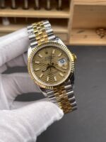 Rolex Datejust M126333 41MM ETA3235 72 Hours Power Fluted Dial Jubilee 1:1 Mirror Replica Yellow Gold 904L Steel - Image 4