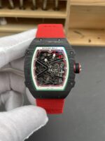 Richard Mille Super Clone RM67-02 Black Carbon TPT 37 Grams Watch Red Strap - Image 3