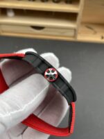 Richard Mille Super Clone RM67-02 Black Carbon TPT 37 Grams Watch Red Strap - Image 8