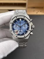 Audemars Piguet Super Clone oyal Oak Chronograph 26240BC Frosted Blue Dial Watch - Image 3