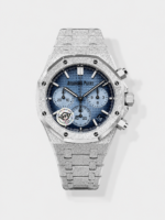 Audemars Piguet Super Clone oyal Oak Chronograph 26240BC Frosted Blue Dial Watch