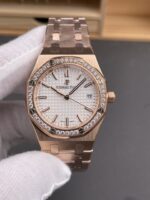 Audemars Piguet Royal Oak Swiss Automatic 34MM Swiss Watch in Rose Gold Casing – 1:1 Mirror Replica Edition - Image 2