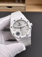 Audemars Piguet Royal Oak 15500 White Ceramic Super Clone Replica Watch - Image 4