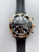 Omega Seamaster Co-Axial Master Chronograph Two Tone Black Dial 44MM 1:1 Mirror Replica - Image 2