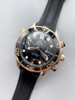 Omega Seamaster Co-Axial Master Chronograph Two Tone Black Dial 44MM 1:1 Mirror Replica - Image 3