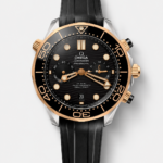 Omega Seamaster Co-Axial Master Chronograph Two Tone Black Dial 44MM 1:1 Mirror Replica