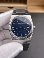 Vacheron Constantin Historiques 222 Super Clone 37MM Steel Casing Watch in Blue Dial - Image 3