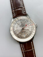 Breitling Navitimer 01 GMT Silver Dial Swiss Replica Watch - Image 3