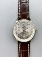 Breitling Navitimer 01 GMT Silver Dial Swiss Replica Watch - Image 2