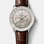 Breitling Navitimer 01 GMT Silver Dial Swiss Replica Watch