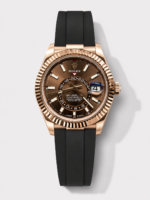 Rolex Sky-Dweller REF# M336235 Brown Dial Rose Gold Watch in 904L Steel Case 1:1 Mirror Replica