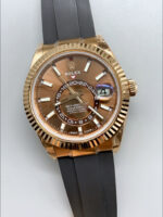 Rolex Sky-Dweller REF# M336235 Brown Dial Rose Gold Watch in 904L Steel Case 1:1 Mirror Replica - Image 3
