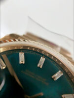 Rolex Day Date Super Clone Rose Gold Blue Dial Crystal Numerals Watch 36MM – 1:1 Mirror Quality - Image 5