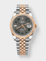 Rolex Super Clone Datejust ETA 3235 Movement 41MM Two Tone Rose Gold Plating Roman Dial Watch