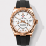 Rolex Sky-Dweller REF# M326235 White Dial Rose Gold Watch in 904L Steel Case 1:1 Mirror Replica