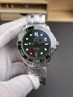 Omega Seamaster 300M Master Chronometer Green Swiss 904L Steel 1:1 Mirror Replica Watch - Image 2