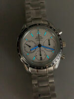 Omega Speedmaster Racing 904L Steel Chronograph 1:1 Mirror Replica in White Dial - Image 11