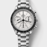 Omega Speedmaster Racing 904L Steel Chronograph 1:1 Mirror Replica in White Dial