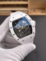 Richard Mille RM055 White Ceramic Real Vaucher Movement Super Clone Watch - Image 4