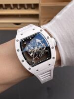 Richard Mille RM055 White Ceramic Real Vaucher Movement Super Clone Watch - Image 10
