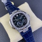 Patek Philippe Nautilus 5712R 1:1 Quality Swiss Replica Watch in Blue Dial Blue Strap - Image 7