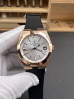 Vacheron Constantin Super Clone Overseas Edition Rose Gold Casing Rubber Strap - Image 2