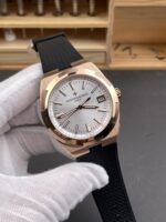 Vacheron Constantin Super Clone Overseas Edition Rose Gold Casing Rubber Strap - Image 4