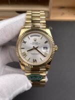 Rolex Day Date Presidential 18K Rose Gold Watch 40MM – Steel Dial 1:1 Mirror Quality (212g) - Image 2