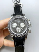 Rolex Daytona Super Clone DiW Exceptional-1 Stainless Steel Watch in Black Carbon Dial 1:1 Mirror Replica Watch - Image 2