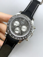 Rolex Daytona Super Clone DiW Exceptional-1 Stainless Steel Watch in Black Carbon Dial 1:1 Mirror Replica Watch - Image 4