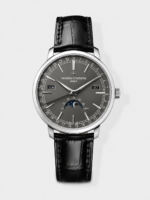 Vacheron Constantin Traditionelle Complete Calendar White Gold Plating Grey Dial Swiss Replica