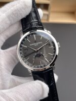 Vacheron Constantin Traditionelle Complete Calendar White Gold Plating Grey Dial Swiss Replica - Image 4