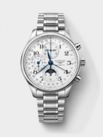 Longines Master Collection Chronograph (White Dial, Mechanical, Steel Bracelet) – Top-Tier Replica