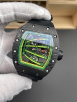 Richard Mille Super Clone RM59-01 Carbon NTPT Case Green Dial Swiss Replica Watch - Image 3