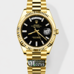 Rolex Day Date Presidential 18K Yellow Gold Watch 40MM – Black Dial 1:1 Mirror Quality(189g)