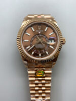 Rolex Sky-Dweller REF# 336935 Brown Dial Watch in Rose Gold 904L Steel Case 1:1 Mirror Replica - Image 2
