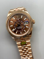 Rolex Sky-Dweller REF# 336935 Brown Dial Watch in Rose Gold 904L Steel Case 1:1 Mirror Replica - Image 3