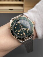 Omega Seamaster Super Clone 300M Diver Titanium Two Tone Green Dial Watch - Image 10