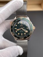 Omega Seamaster Super Clone 300M Diver Titanium Two Tone Green Dial Watch - Image 2