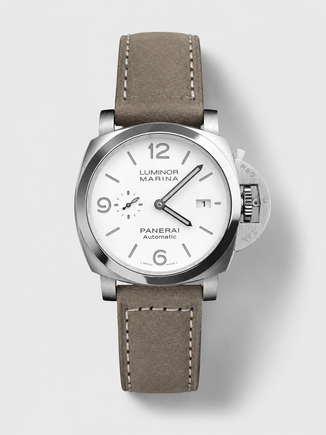 GW-9CCB4E1E product image Panerai Luminor Marina PAM1314 1:1 Mirror Swiss Replica Watch in White Dial - Image 1
