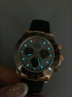 Rolex Daytona Super Clone 116518 Rose Gold Meteorite Dial Original Cal.4130 Movement - Image 12