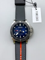 Panerai Submersible Luna Rossa 01565, blue dial, 904L stainless steel case, top-tier replica watch. - Image 2