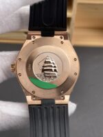 Vacheron Constantin Overseas 1:1 Mirror Replica 904L Rose Gold Steel Watch in Grey Dial – Rubber Strap - Image 5