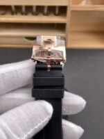 Vacheron Constantin Overseas 1:1 Mirror Replica 904L Rose Gold Steel Watch in Grey Dial – Rubber Strap - Image 9