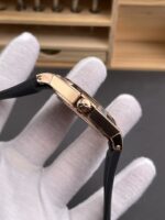 Vacheron Constantin Overseas 1:1 Mirror Replica 904L Rose Gold Steel Watch in Grey Dial – Rubber Strap - Image 7