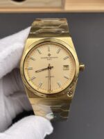 Vacheron Constantin Historiques 222 Super Clone 37MM Yellow Gold Watch in Gold Dial - Image 3