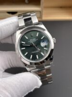 A-02Rolex Datejust 126300 41MM Cal.3135 Swiss 1:1 Mirror Replica Watch in 904L Green Dial - Image 3