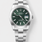 A-02Rolex Datejust 126300 41MM Cal.3135 Swiss 1:1 Mirror Replica Watch in 904L Green Dial